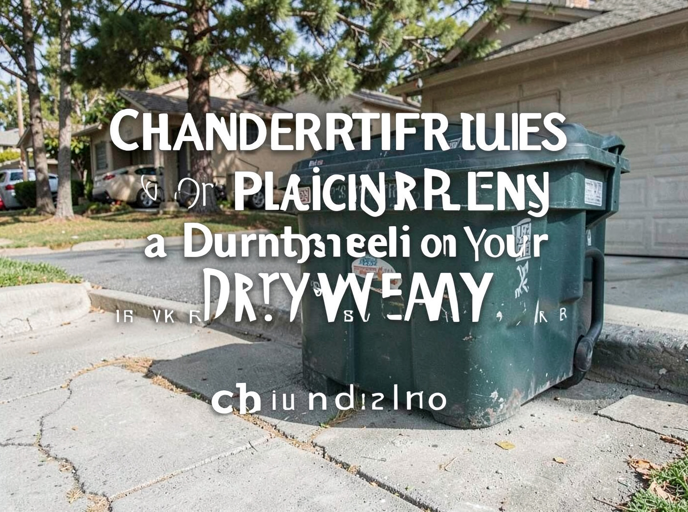 Chandler Permit Rules for Placing a Dumpster on Your Driveway